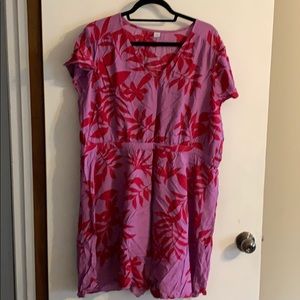 Flutter sleeve Floral dress V-Neck